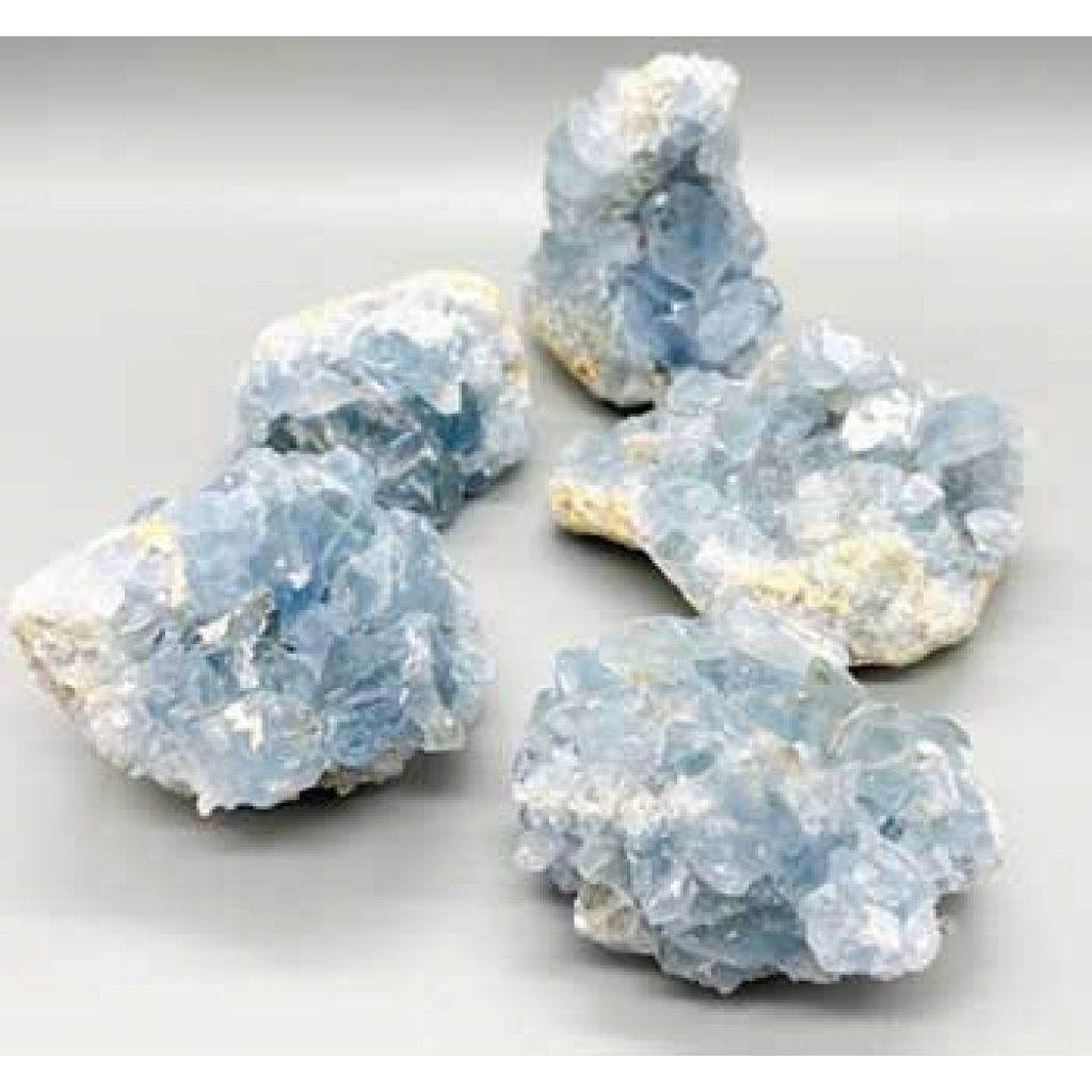 11 lb Flat of Unique Celestite Clusters