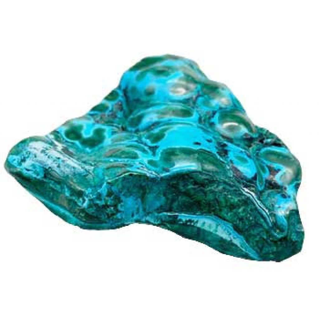 Chrysocolla and Malachite Free Shape Stone