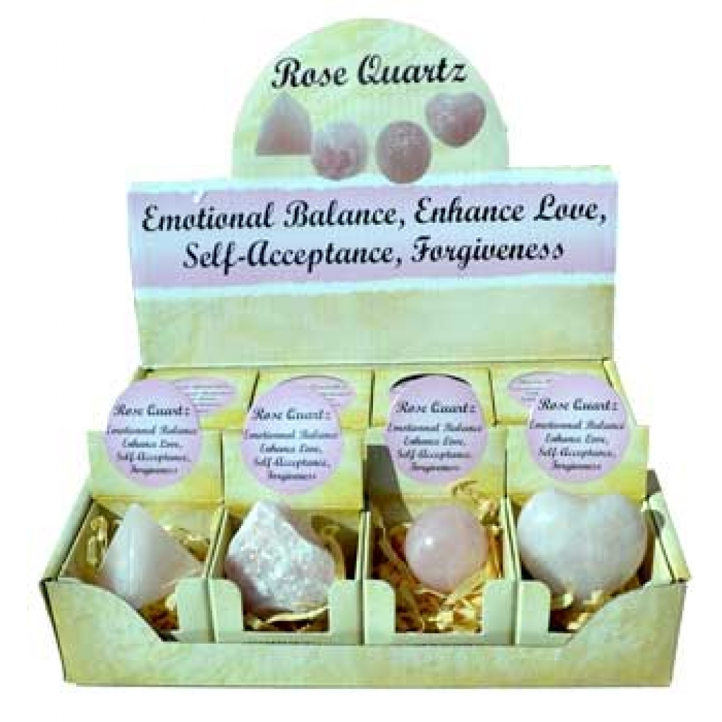 Elegant 12-Piece Rose Quartz Gift Box