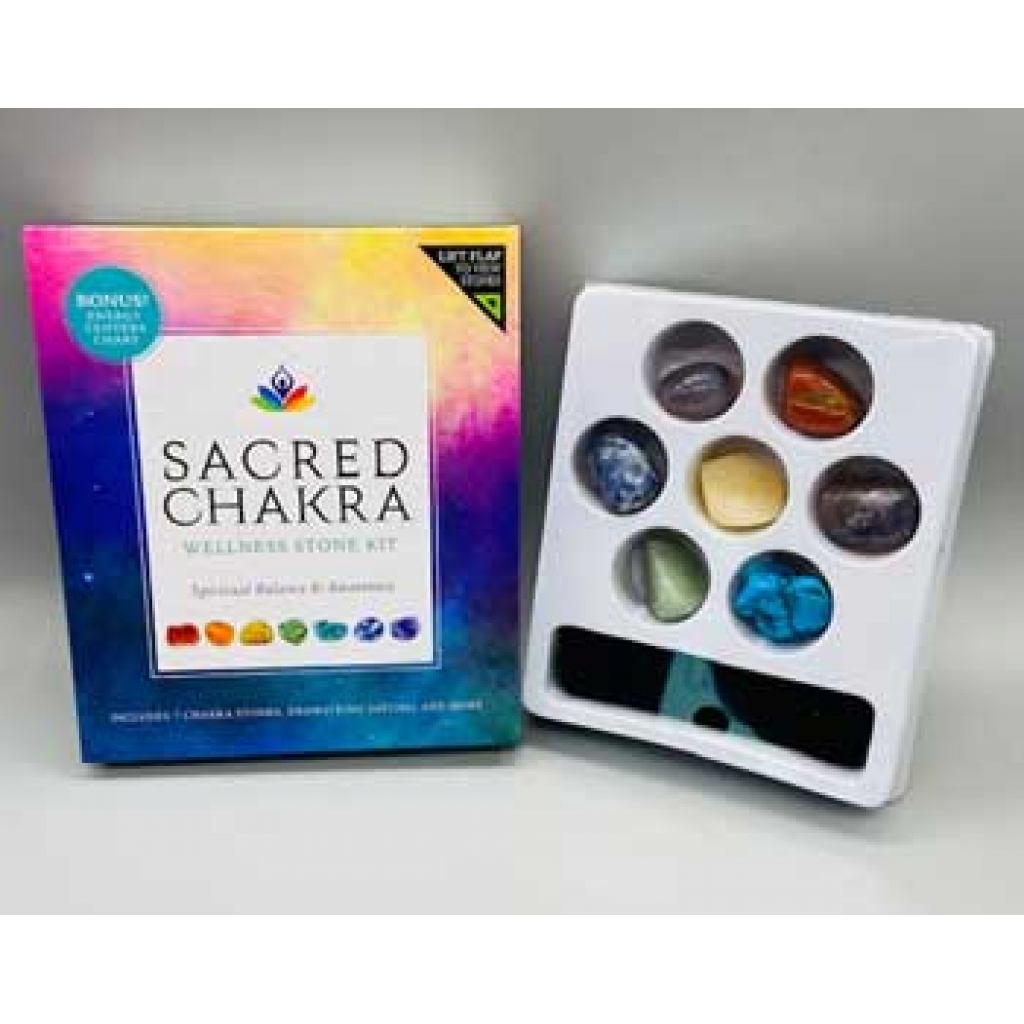 Sacred Chakra Wellness Stone Kit - Balance and Spiritual Awareness