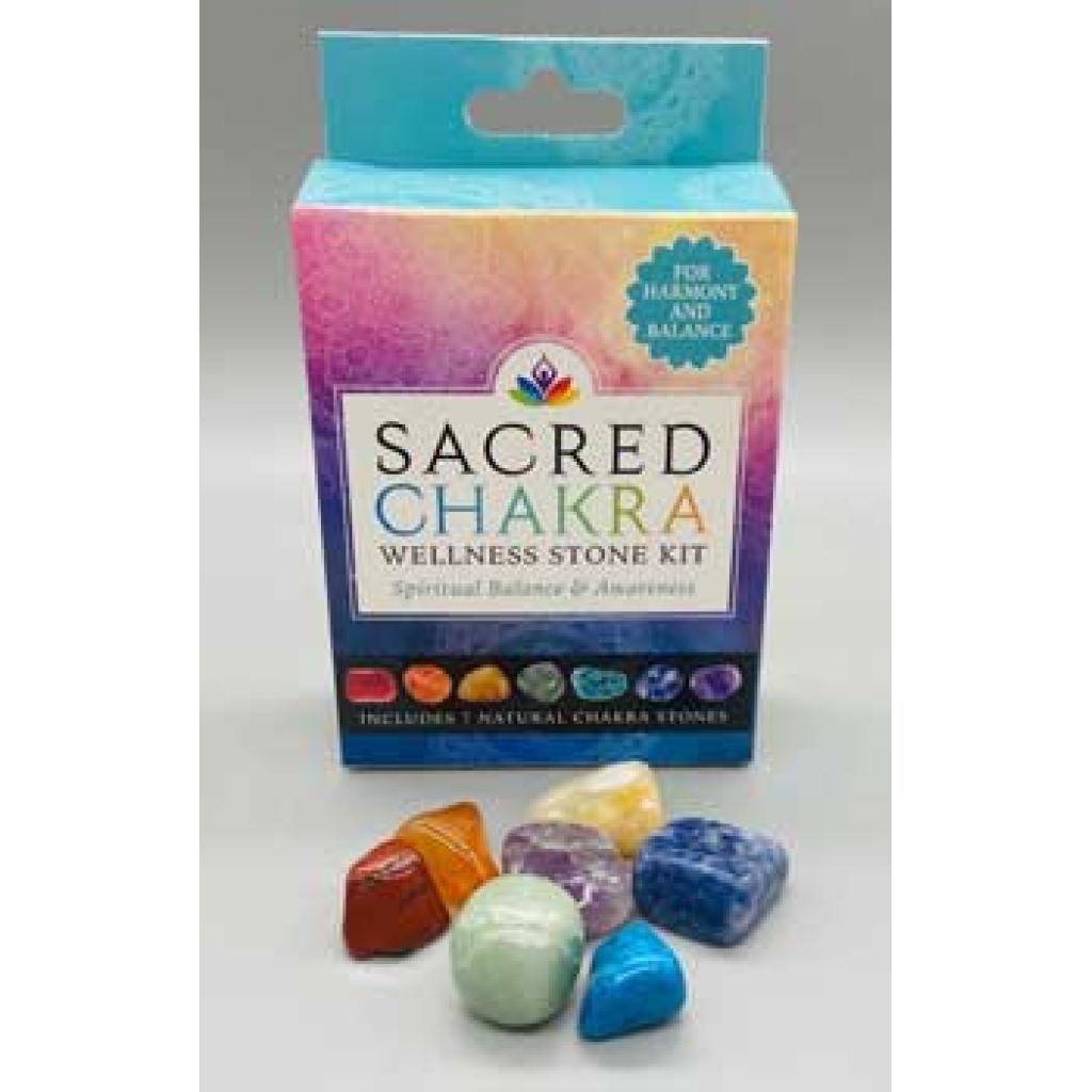 Sacred Chakra Wellness Stone Kit for Spiritual Balance