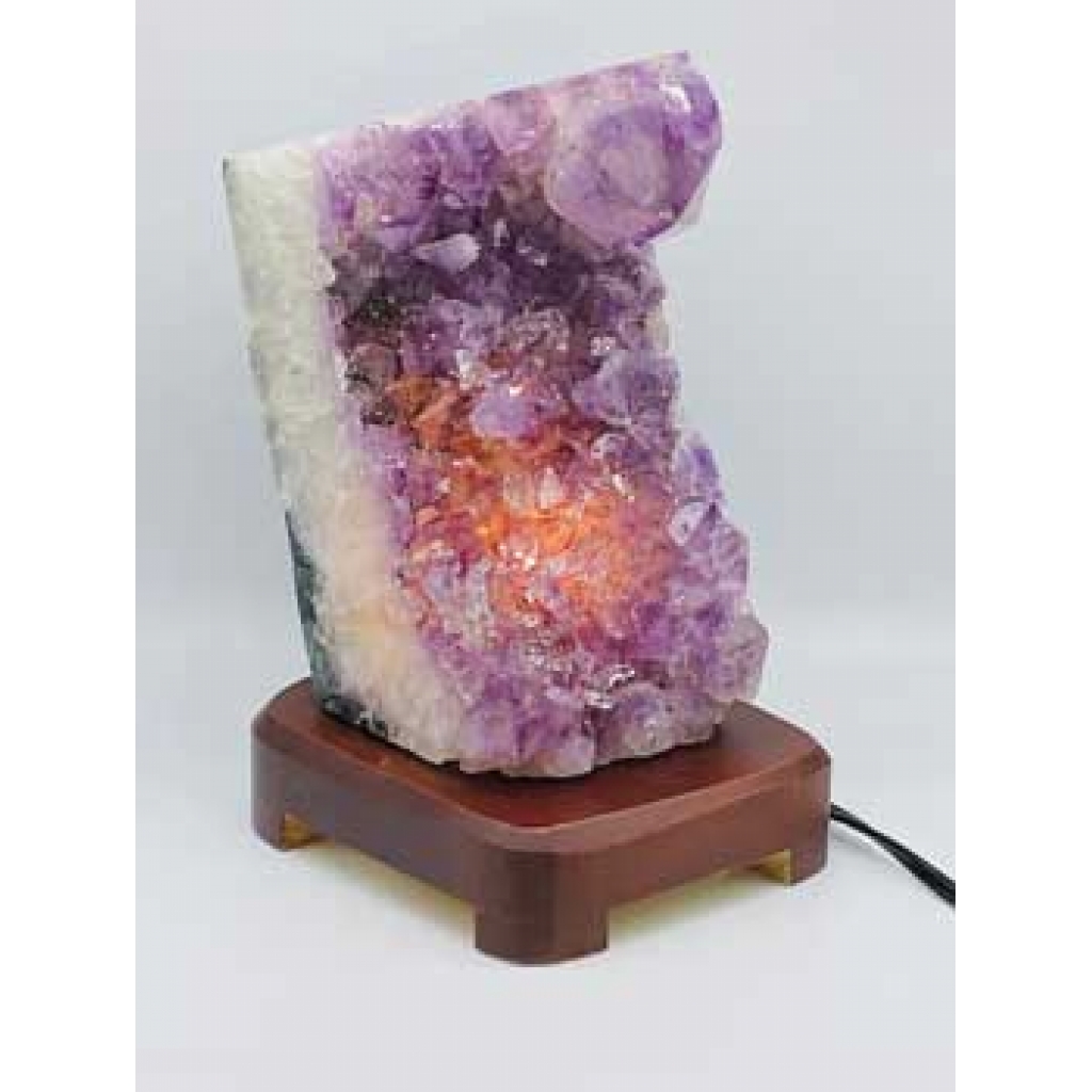 Amethyst Druse Lamp - Enhance Your Space with Healing Energy