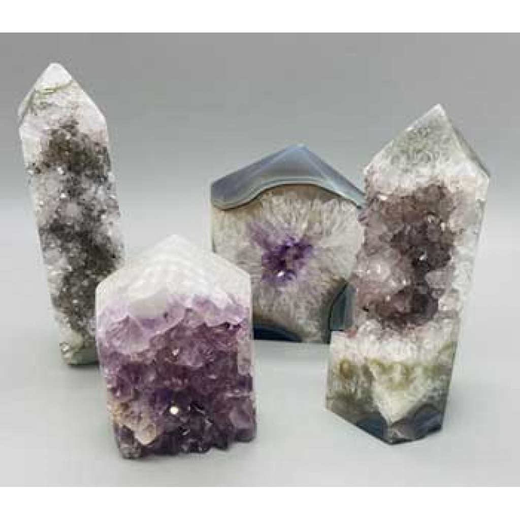 Amethyst Obelisk: Unique Mineral Display