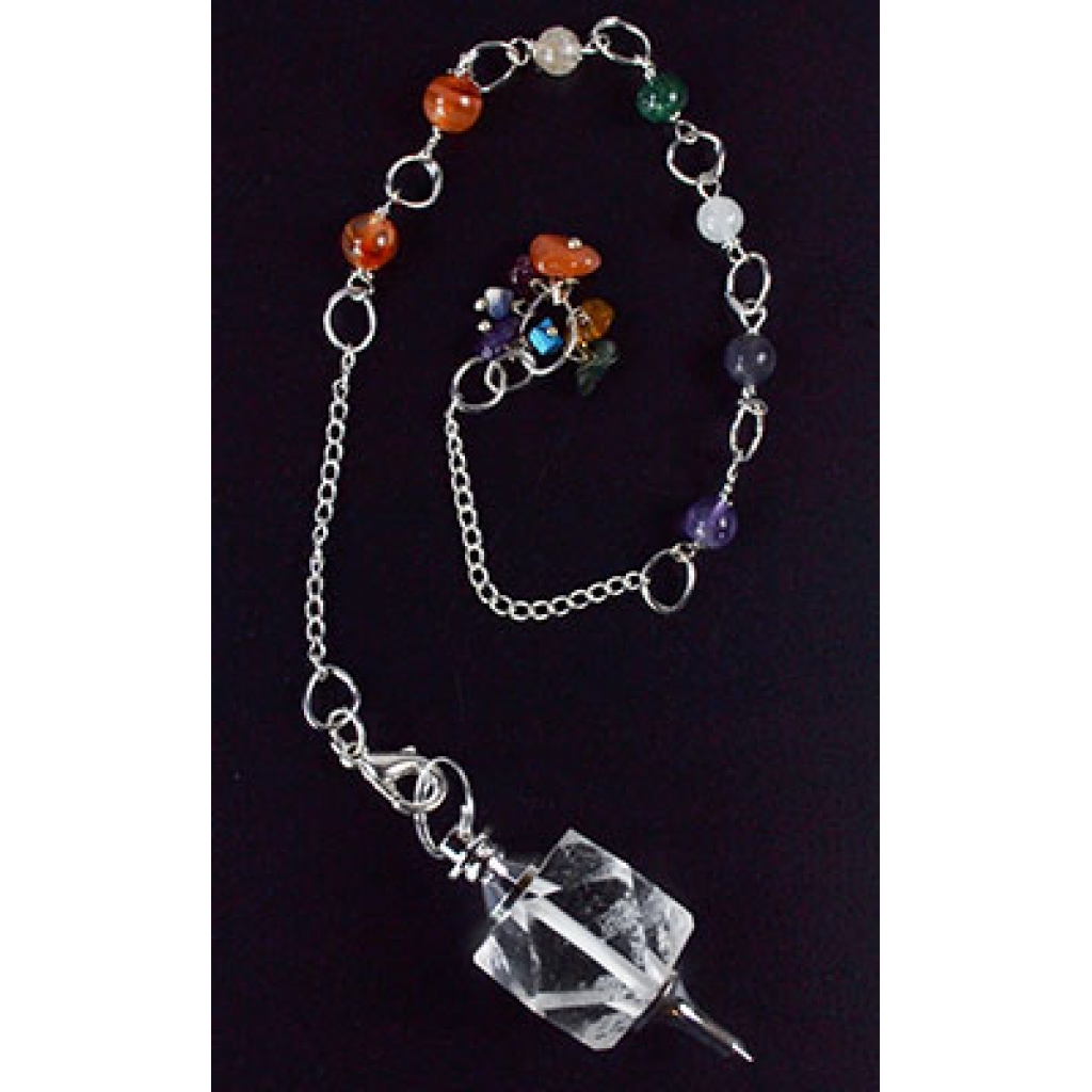 Clear Quartz Chakra Pendulum