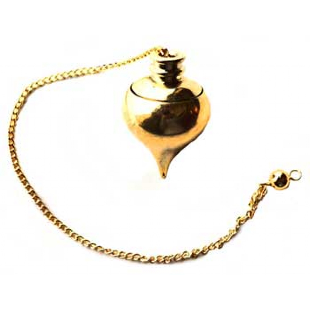 Gold Plated Pendulum with Hidden Compartment