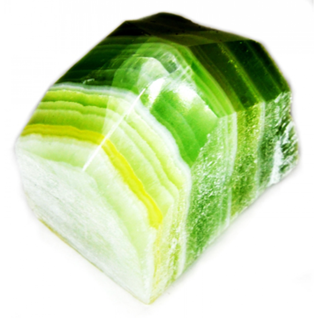 Polished Green Calcite Point