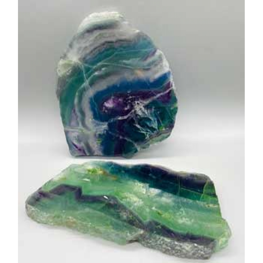 0.7kg Fluorite Slices - Enhance Your Creativity