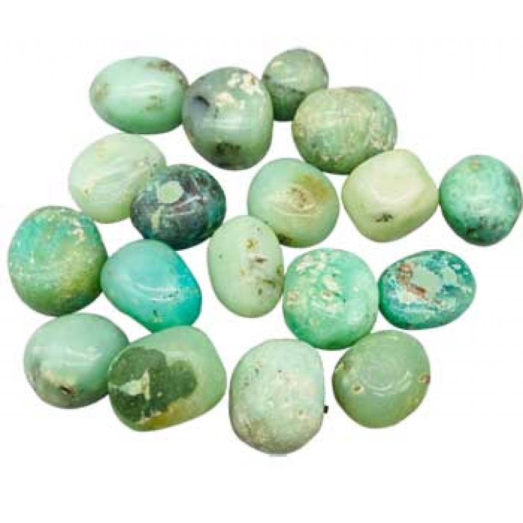 1 lb Green Chrysoprase Tumbled Stones