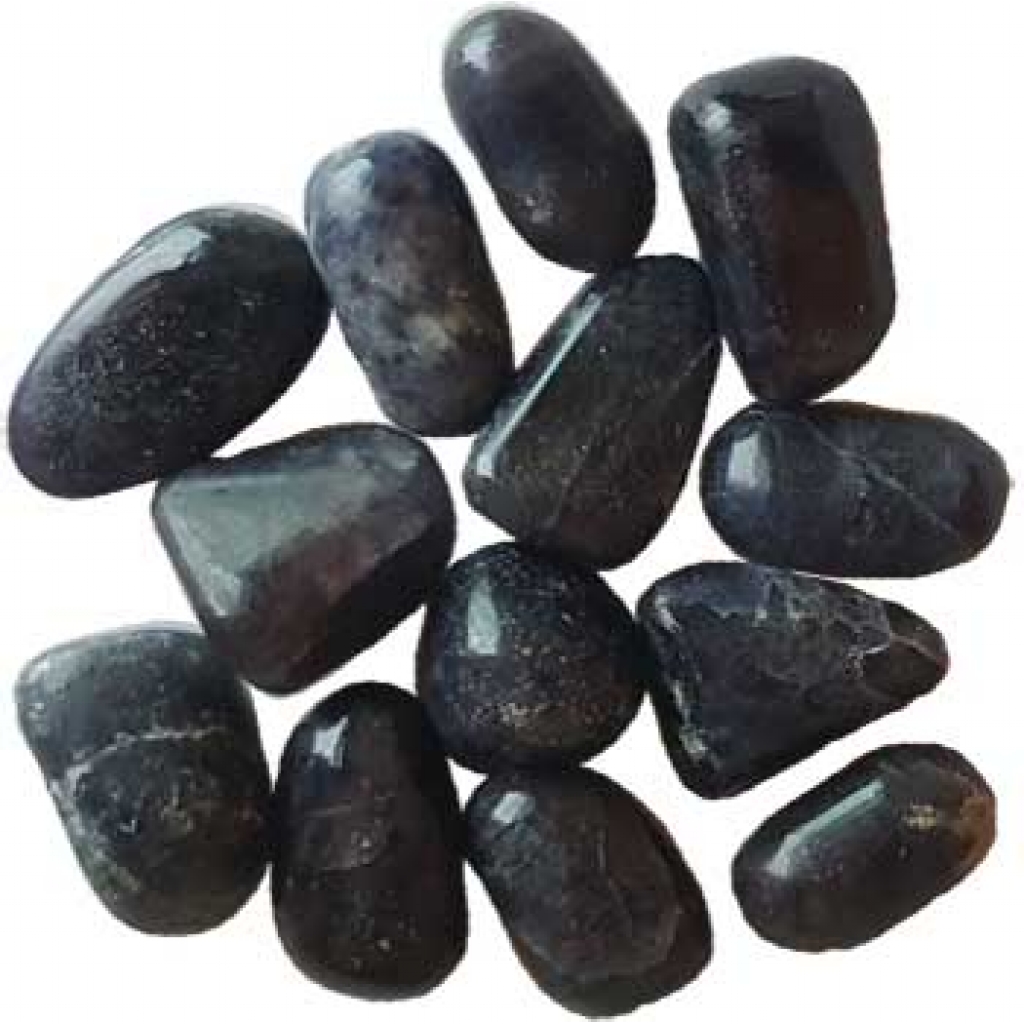 1 lb Iolite Tumbled Stones - Water Sapphire Healing