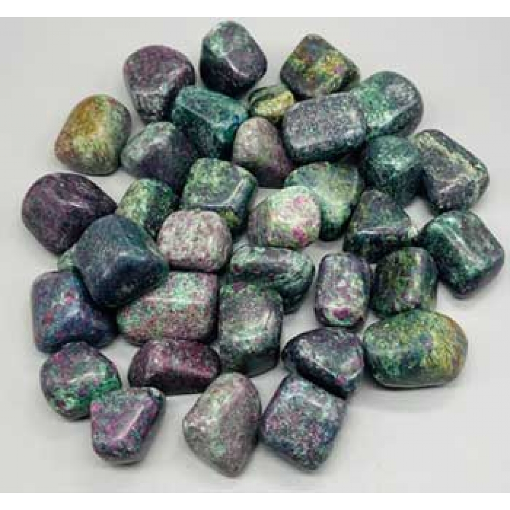 1 lb Ruby Zoisite with Mica Tumbled Stones