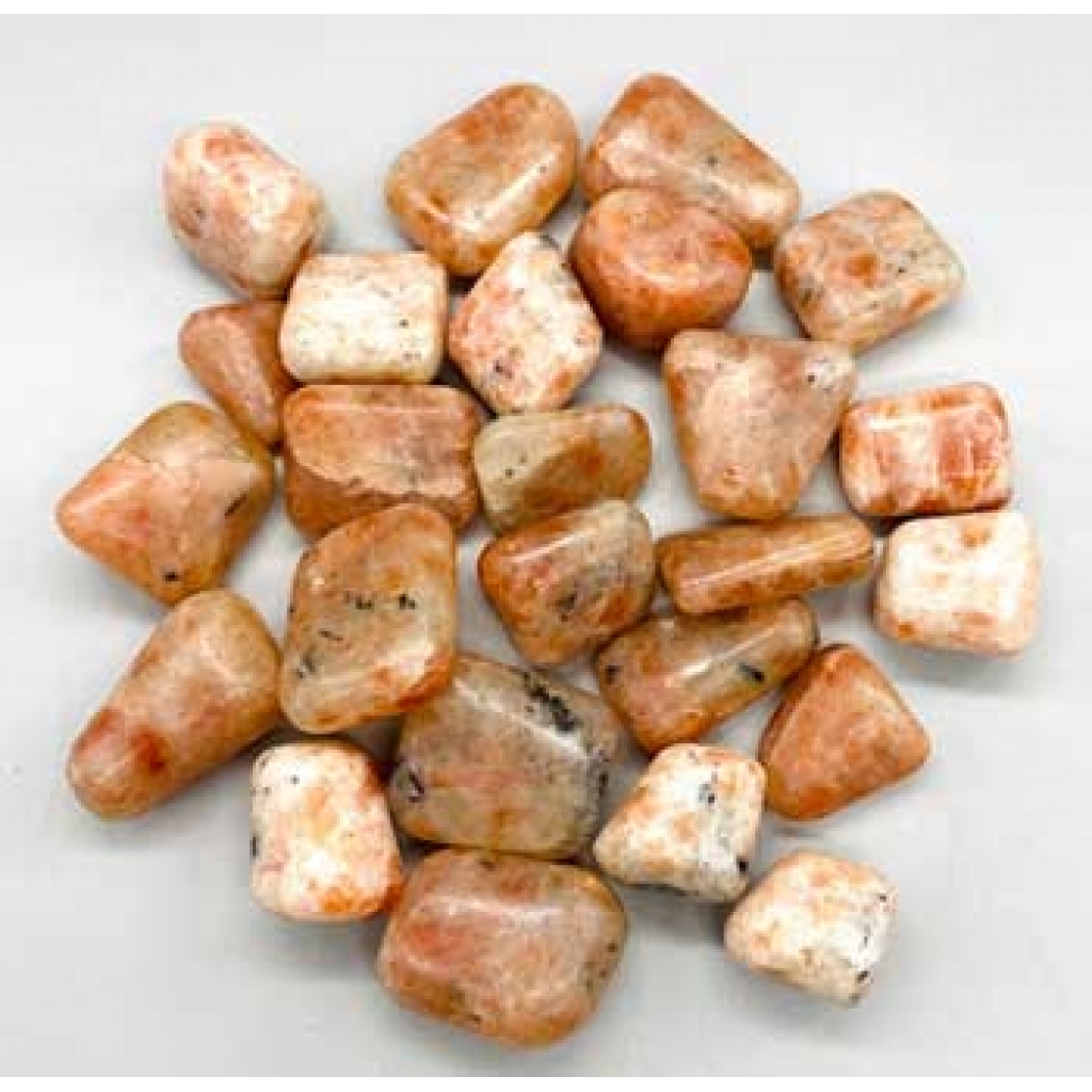 1 lb Natural Sunstone Tumbled Stones