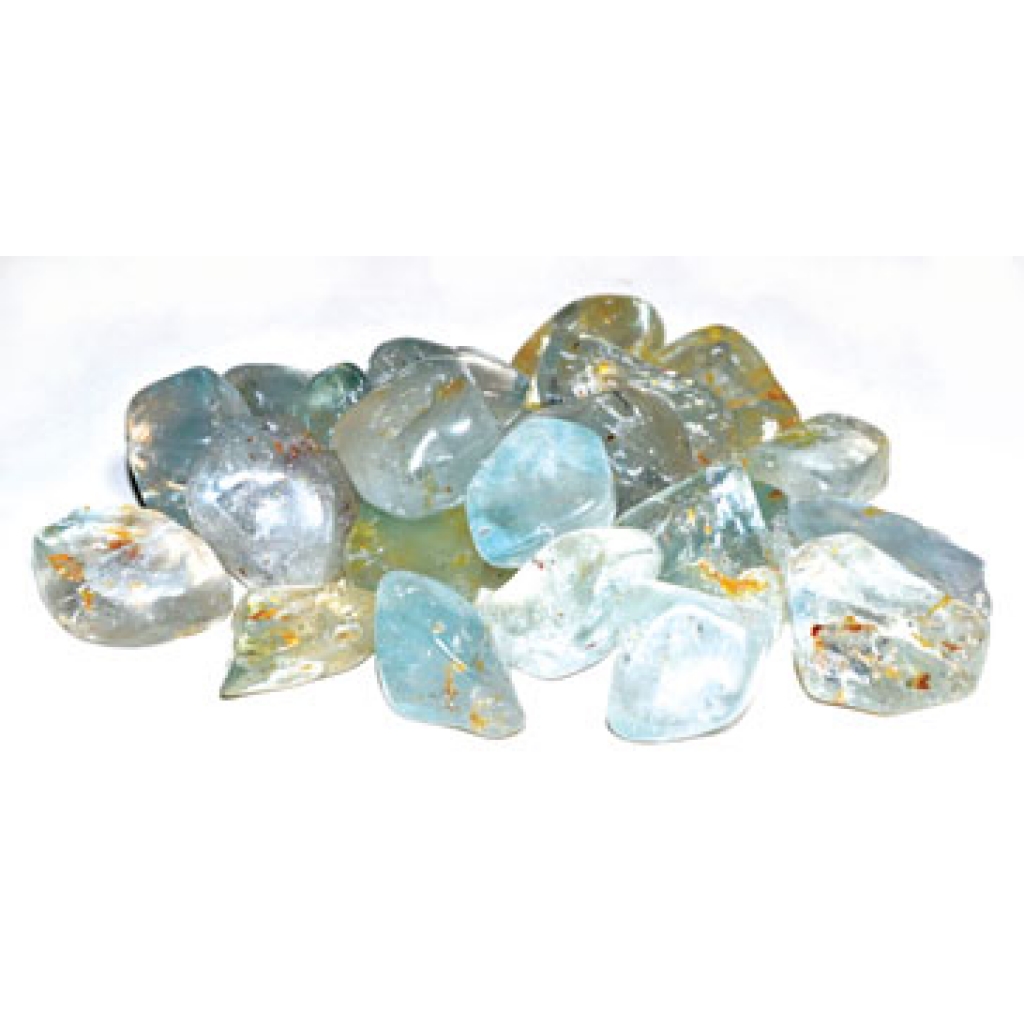 1 lb Blue Topaz Tumbled Stones for Meditation and Healing