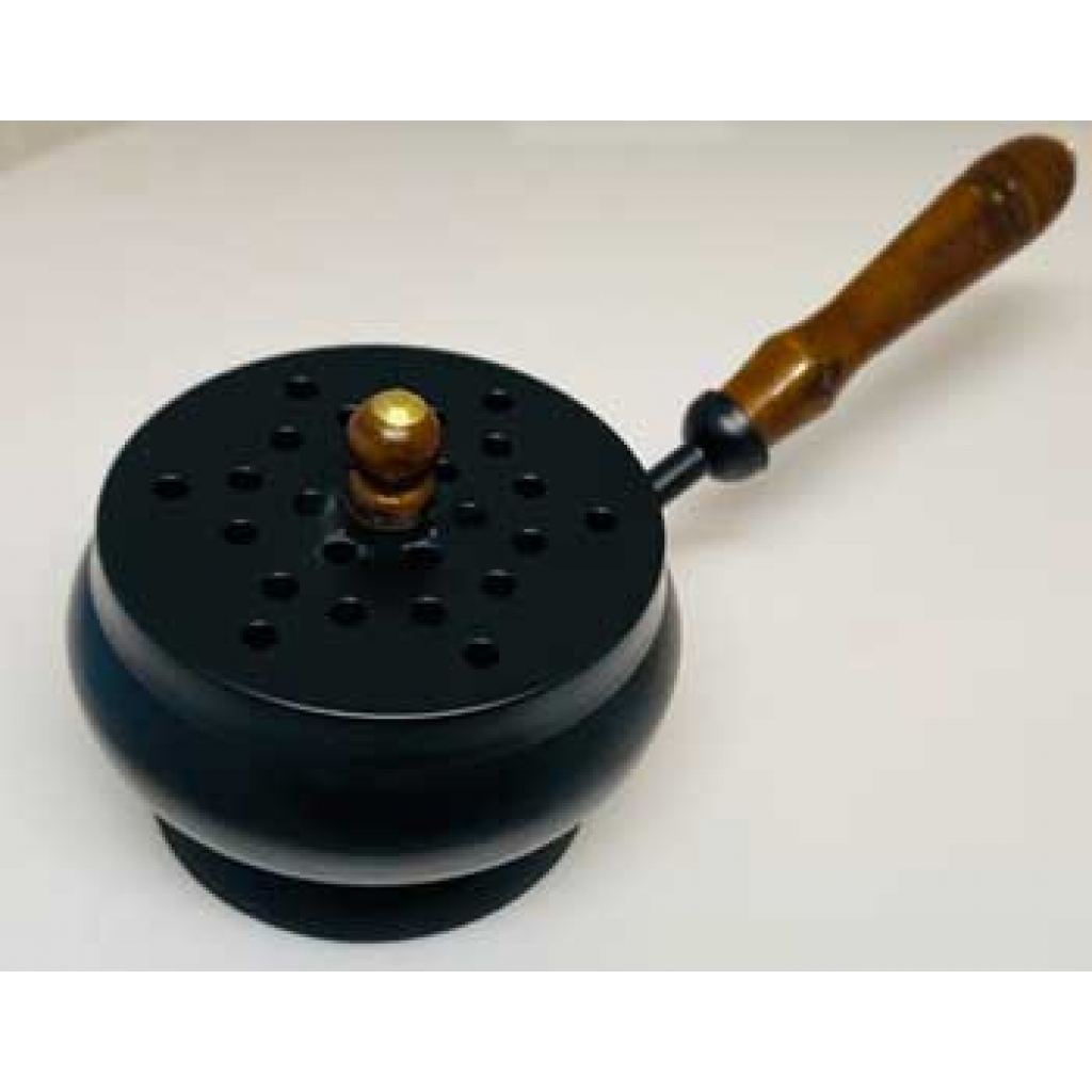 Metal Burner with Wooden Handle - Safe and Elegant