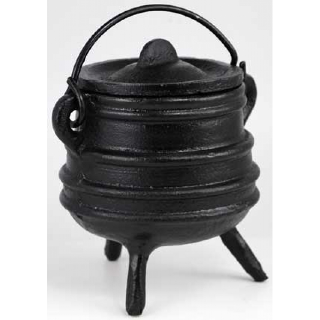 Ribbed Cast Iron Cauldron - 3