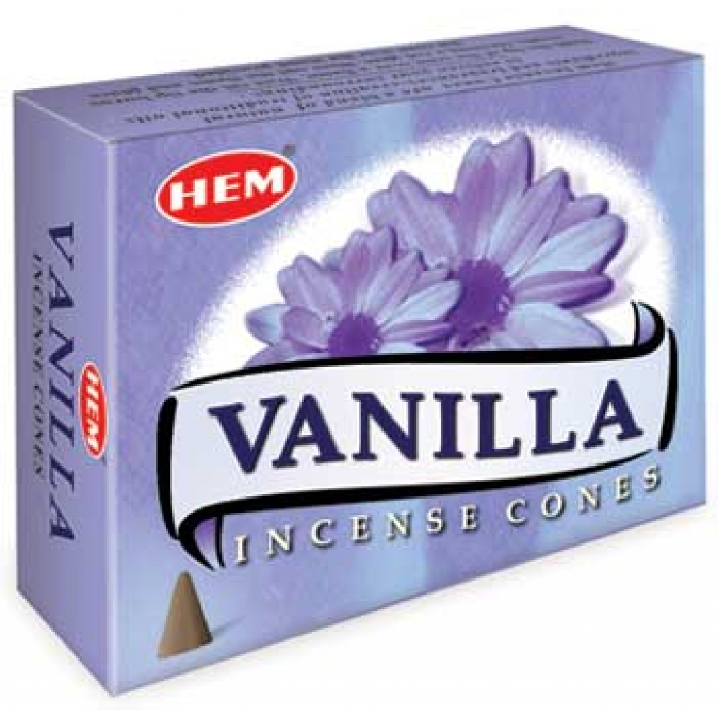 Hem Vanillla Incense Cones – Set of 10