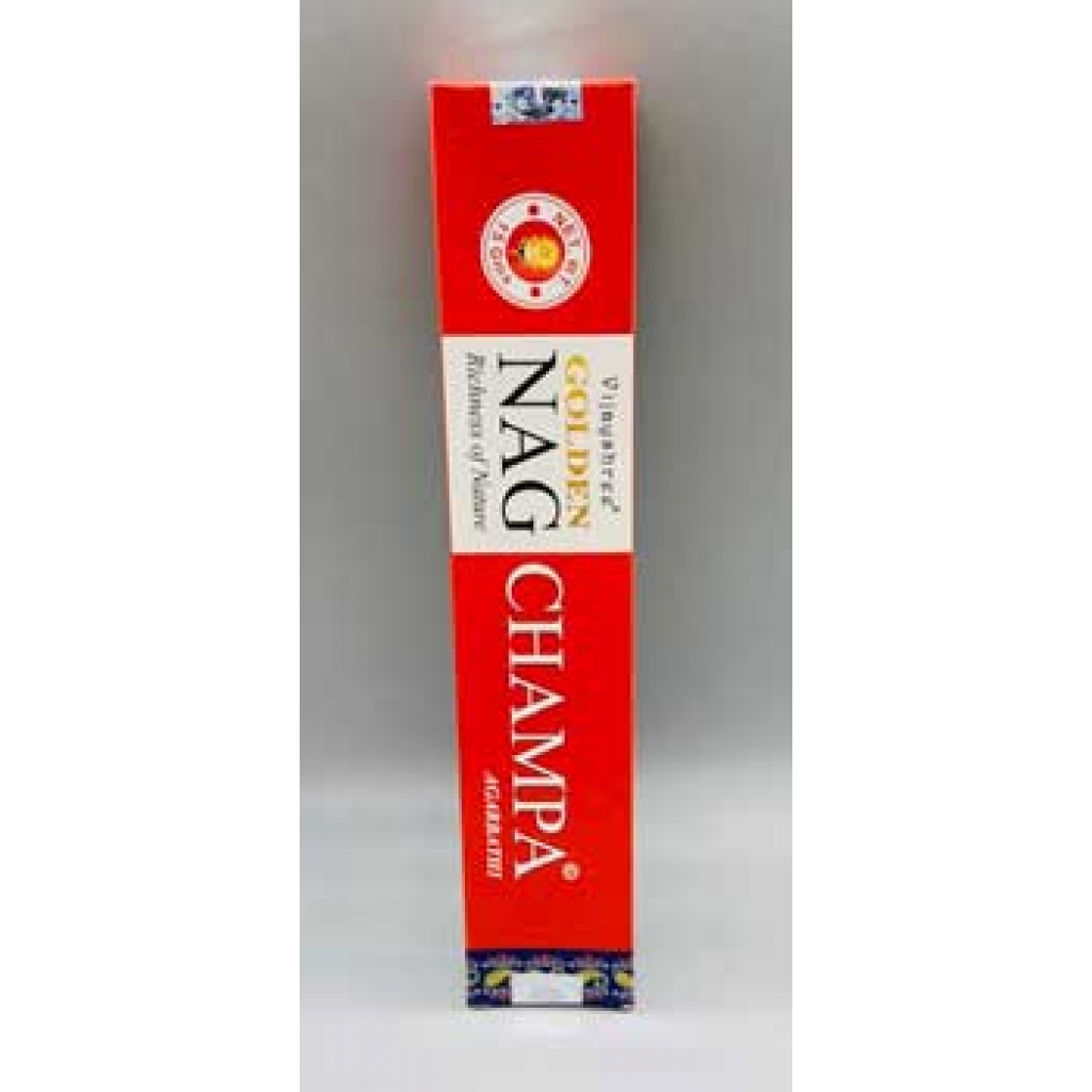 Hand-Rolled Golden Nag Champa Incense Sticks - 15gm