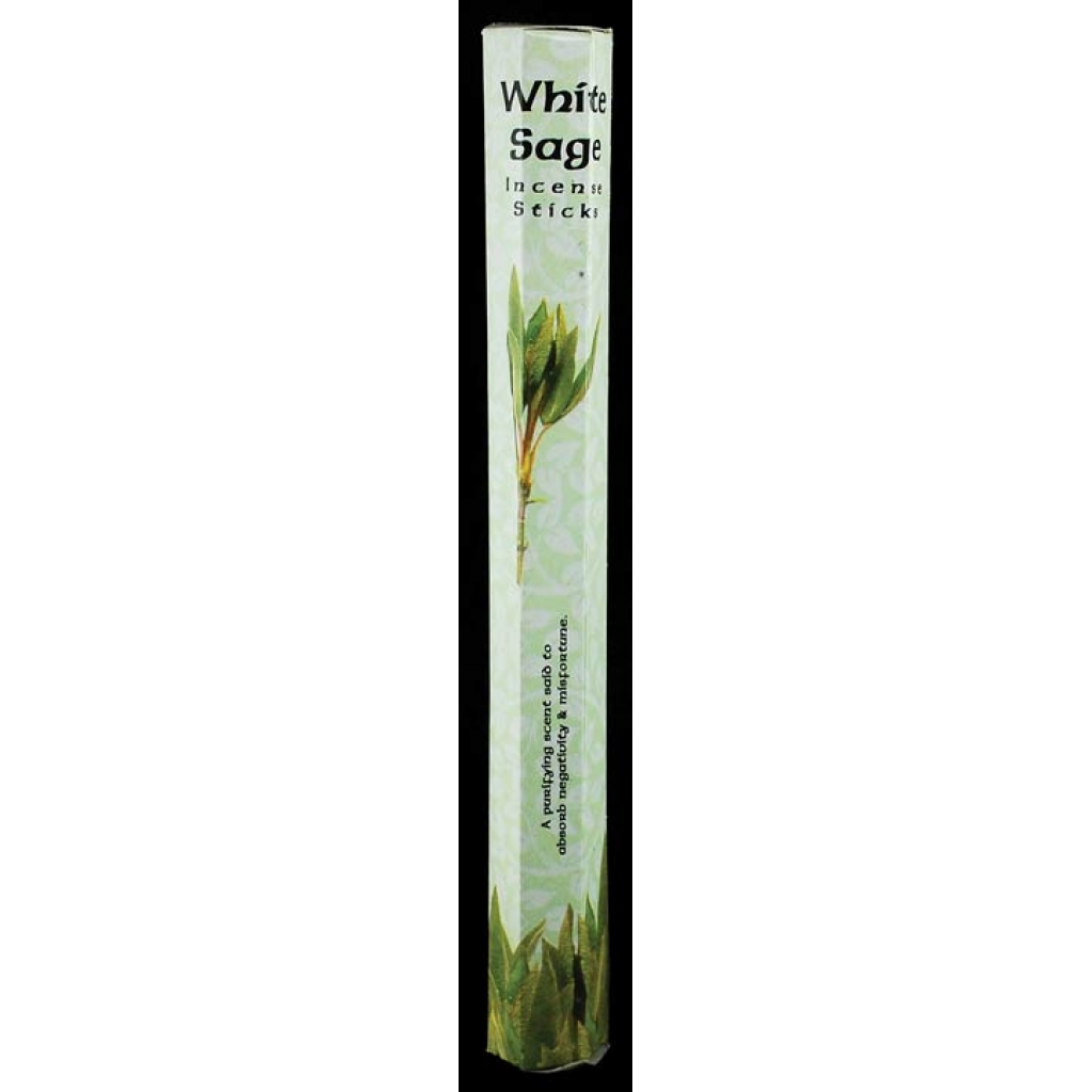 White Sage Stick Incense: Purifying Aroma - 20 Pack