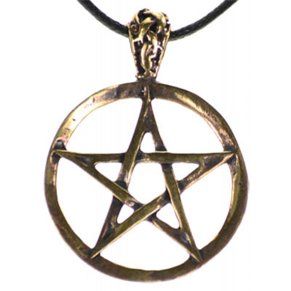 Bronze Pentagram Filigree Charm (1