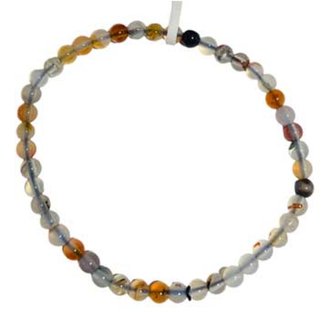 4mm Dendric Agate Bracelet - Abundance and Stability