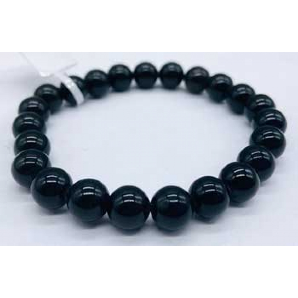 8mm Black Obsidian Bracelet for Grounding