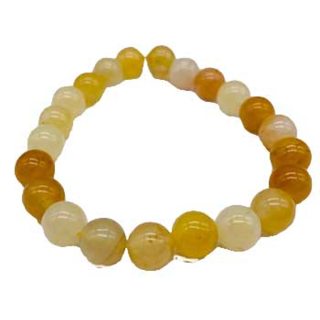 Yellow Jade 8mm Bracelet: Wisdom and Joy