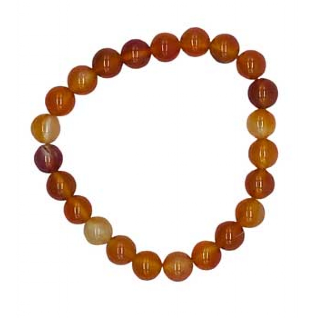 8mm Carnelian Bracelet