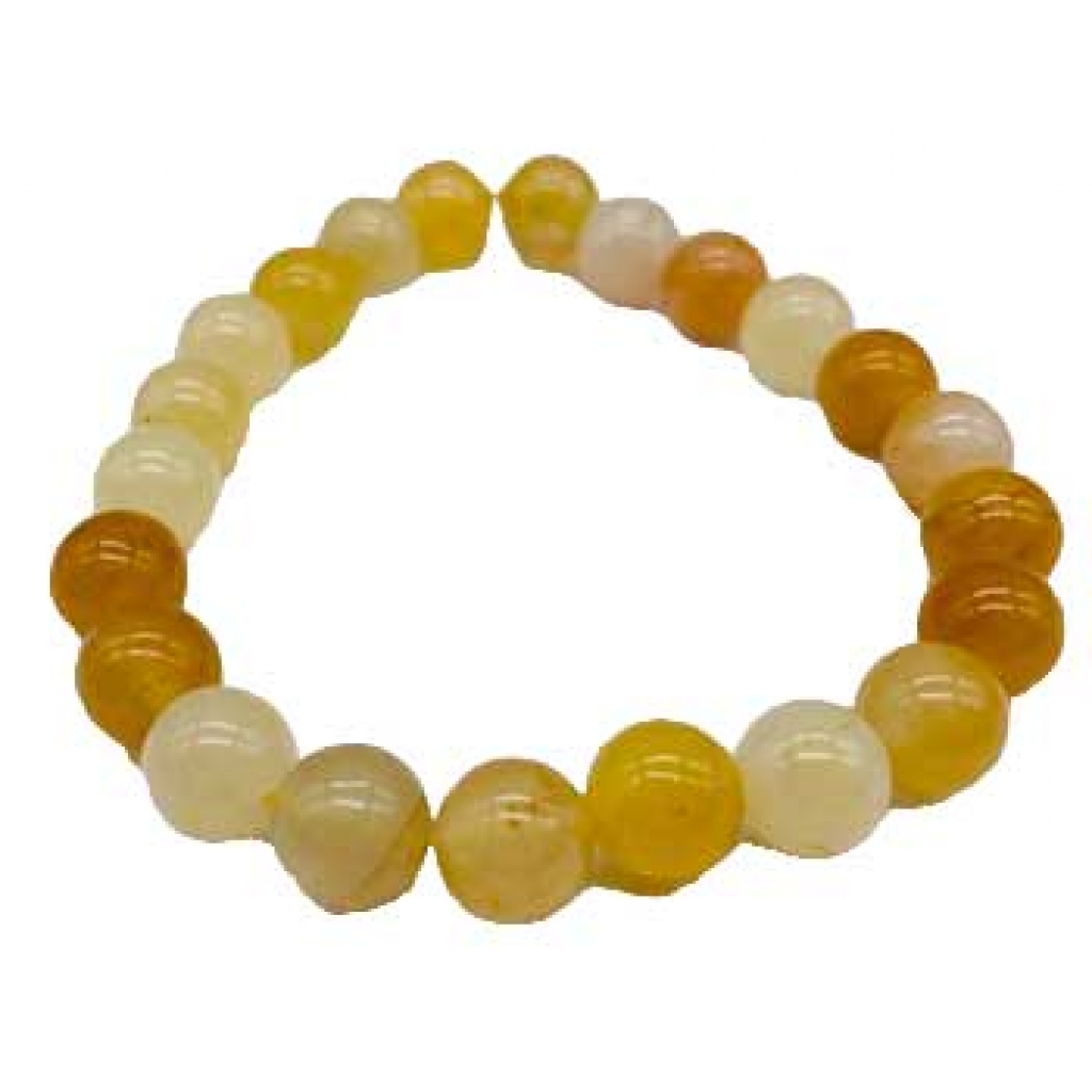 8mm Jade & Golden Silk Bracelet for Confidence