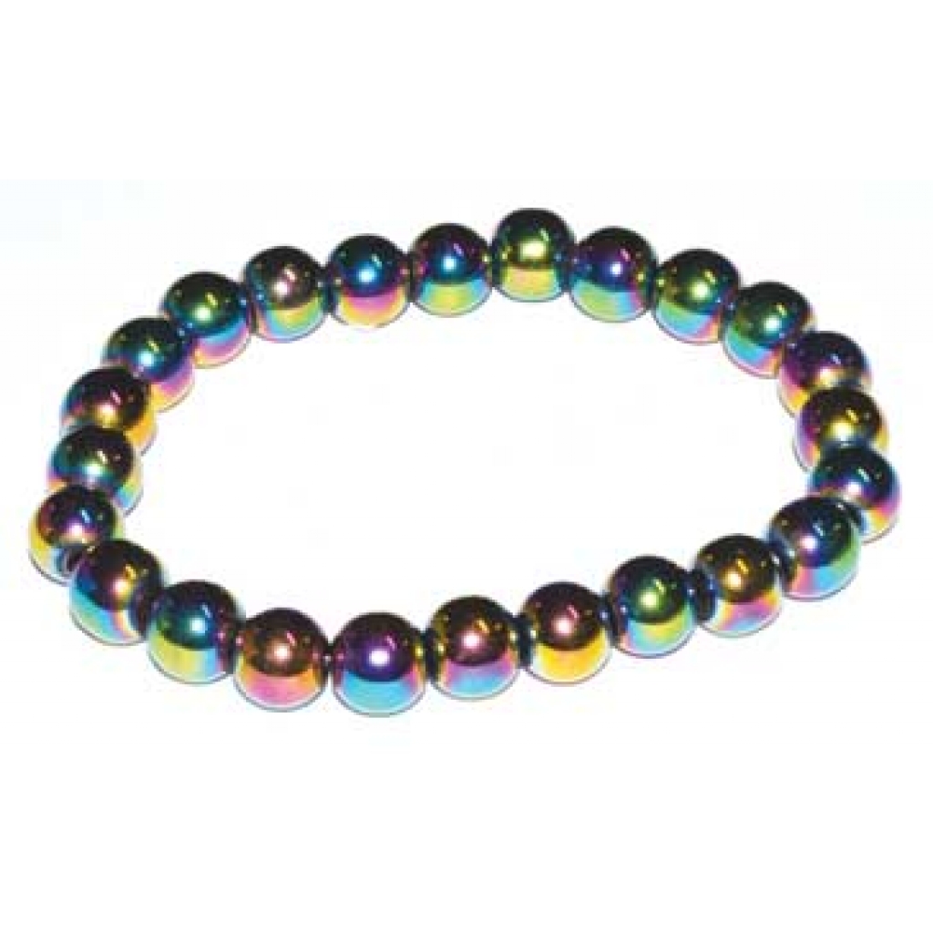 8mm Rainbow Hematite Energy-Absorbing Bracelet