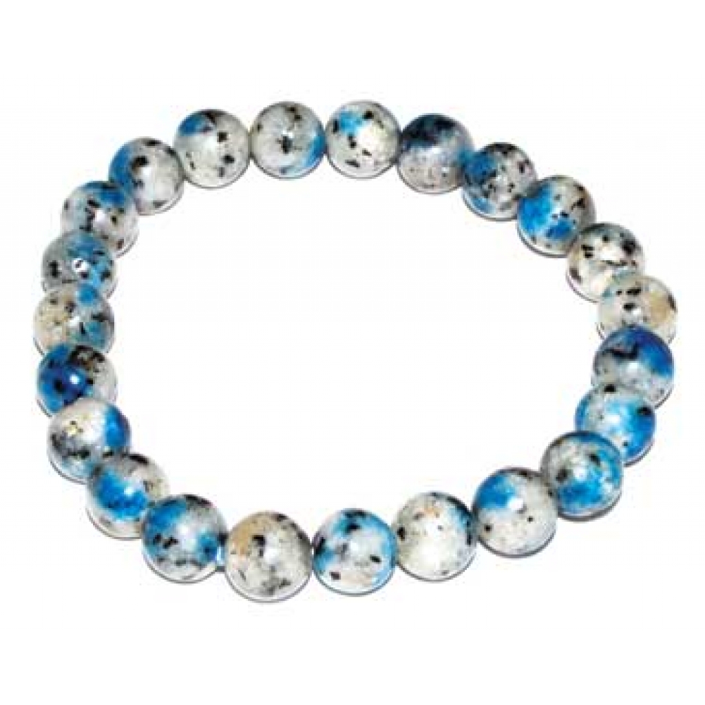 8mm K2 Beaded Bracelet - Grounding and Clarity