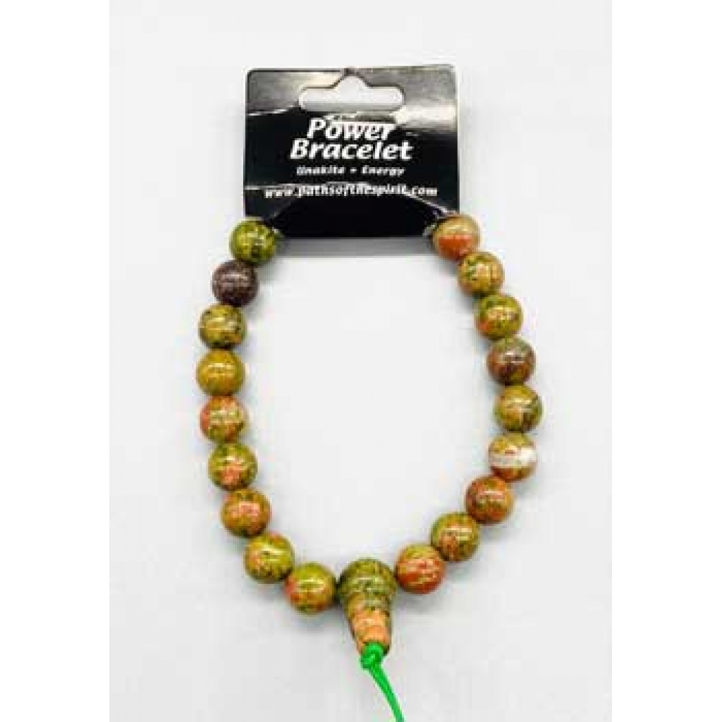 8mm Unakite Power Bracelet for Balance and Healing