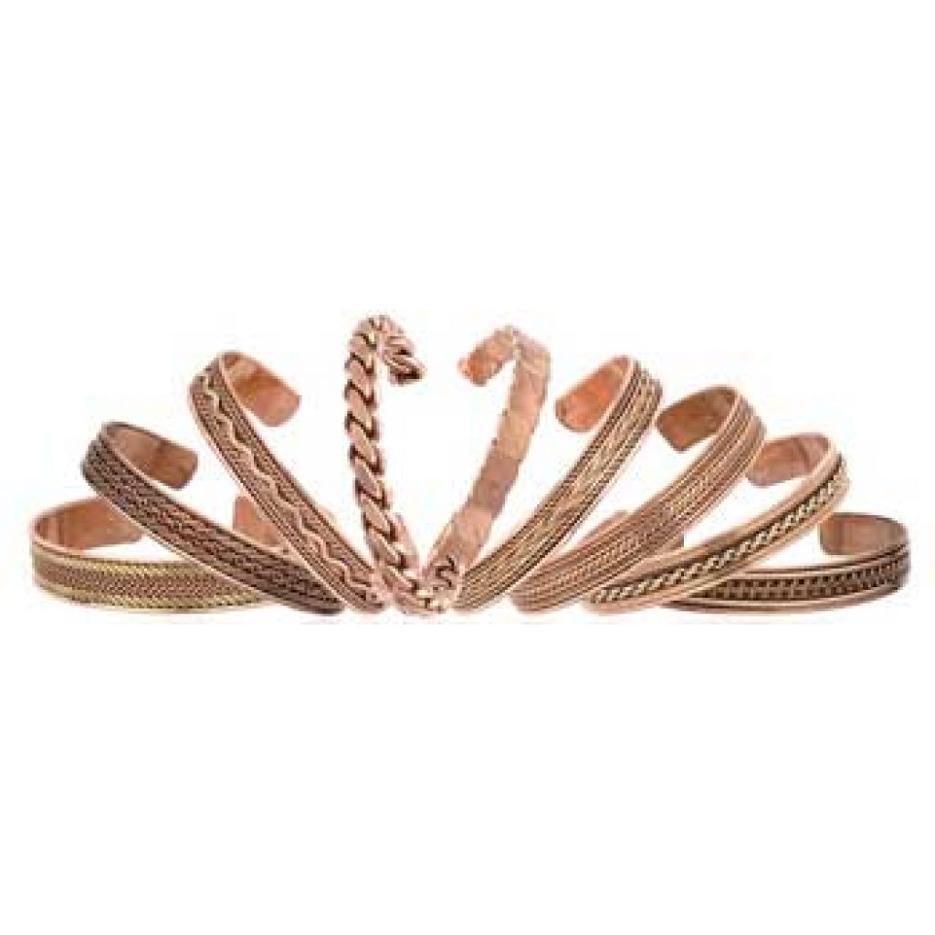 Copper Magnetic Bracelet - Varied Ancient Design