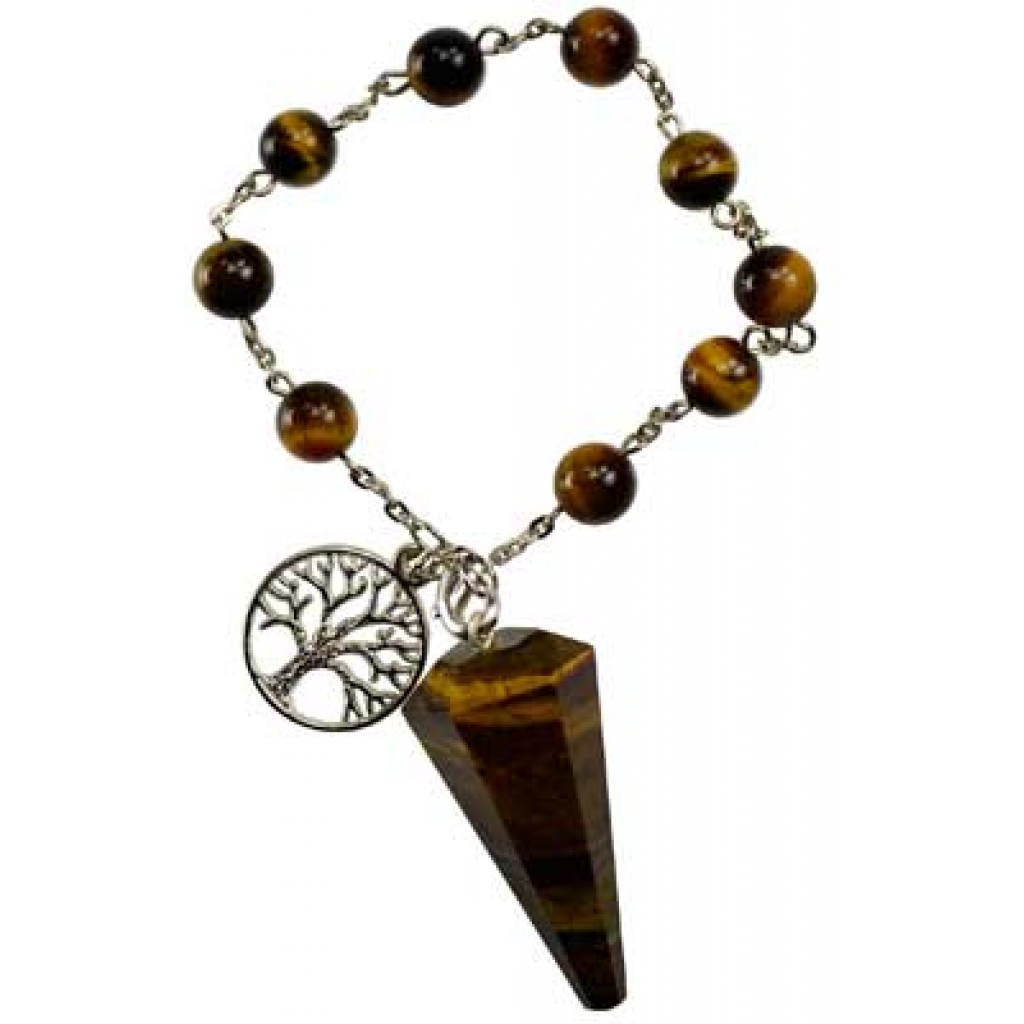 Tiger's Eye Pendulum Bracelet for Magical Use