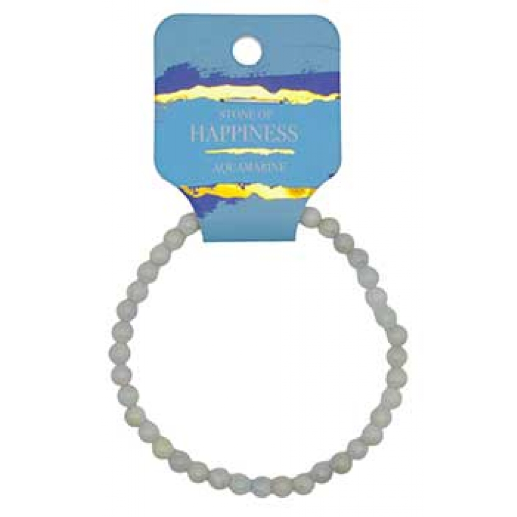 Aquamarine Stretch Bracelet: A Charm of Happiness