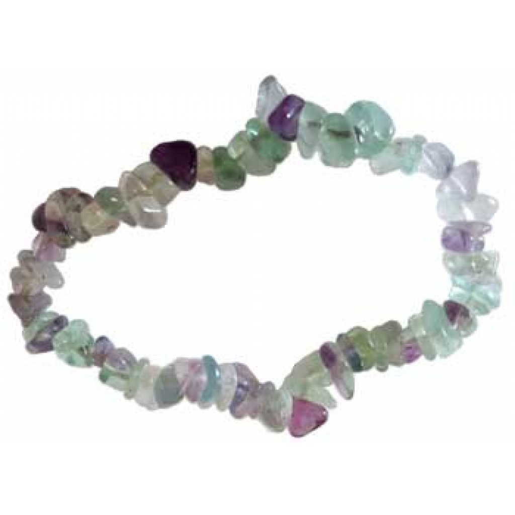 Fluorite Chip Bracelet for Emotional Balance and Strength