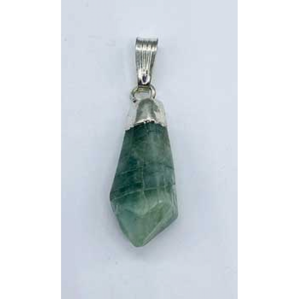 Polished Emerald Pendant - Unique Descending Diamond Shape