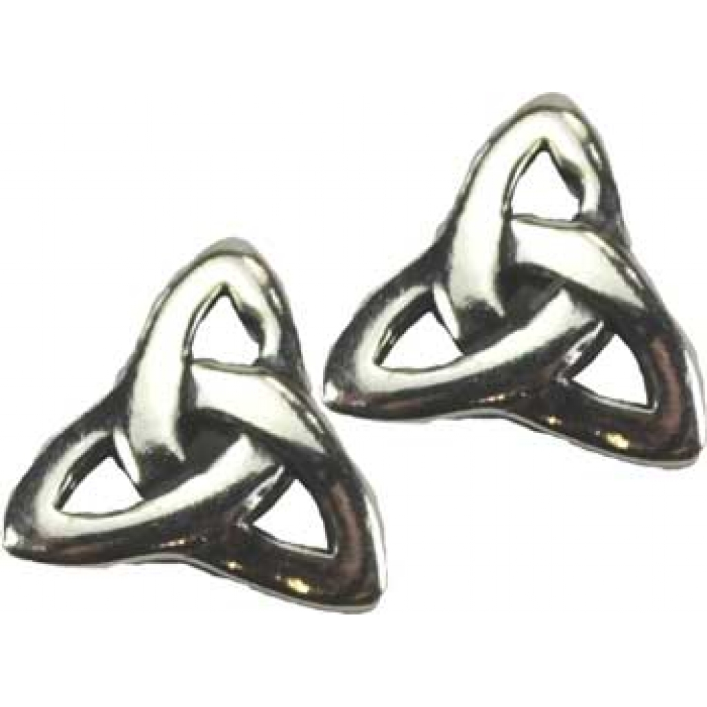 Triquetra Post Earrings - Intricate Celtic Design