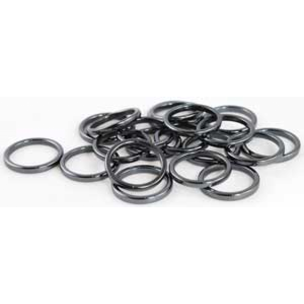 Set of 100 Hematite Rings for Balance and Protection