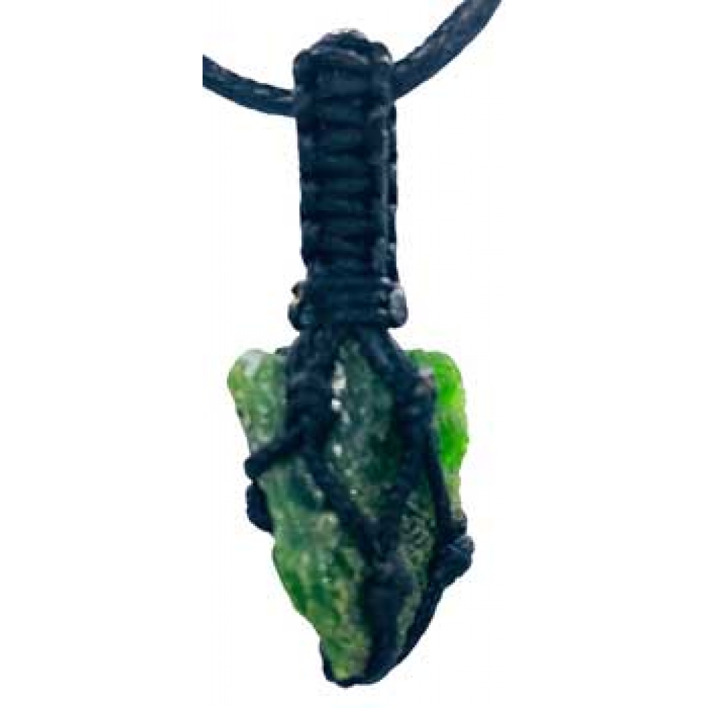 Chrome Diopside Rough Tread Cage Pendant