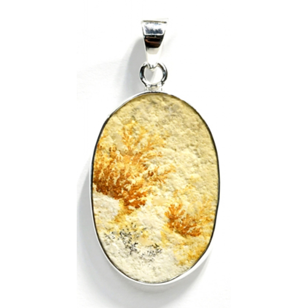 Russian Dendritic Agate Pendant - Unique & Elegant