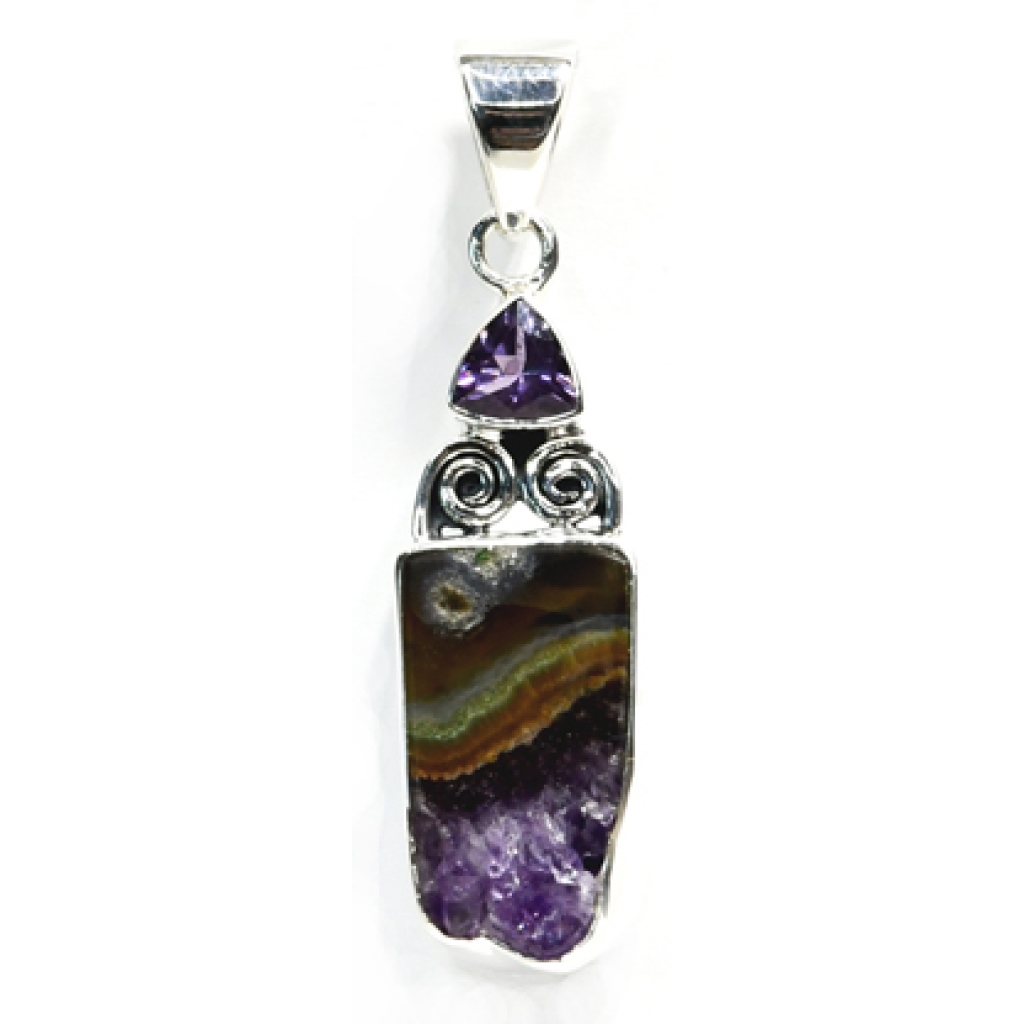 Amethyst Slice Pendant for Natural Beauty