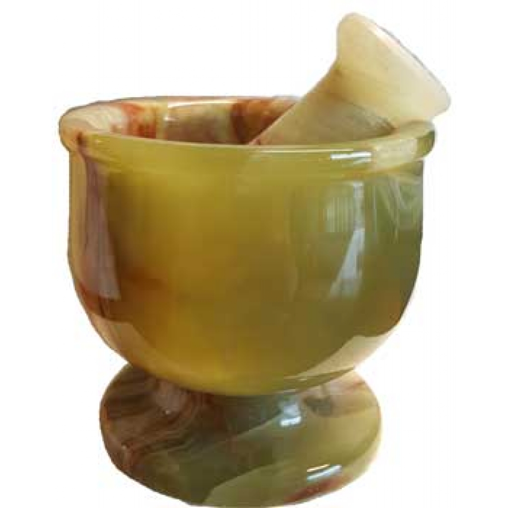 4-Inch Onyx Mortar and Pestle Set