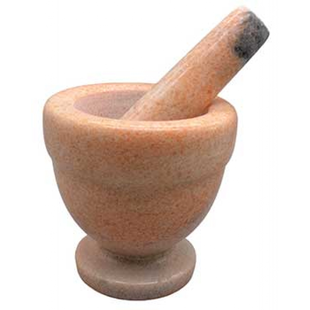 Triple Moon Soapstone Mortar & Pestle Set