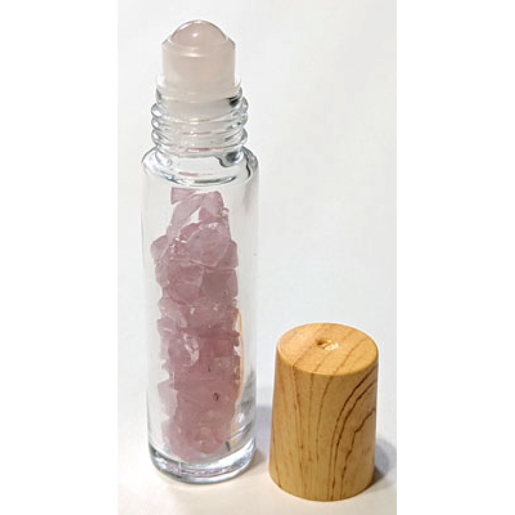 10ml Rose Quartz Roller Bottle - Premium Quality Crystal Elixir