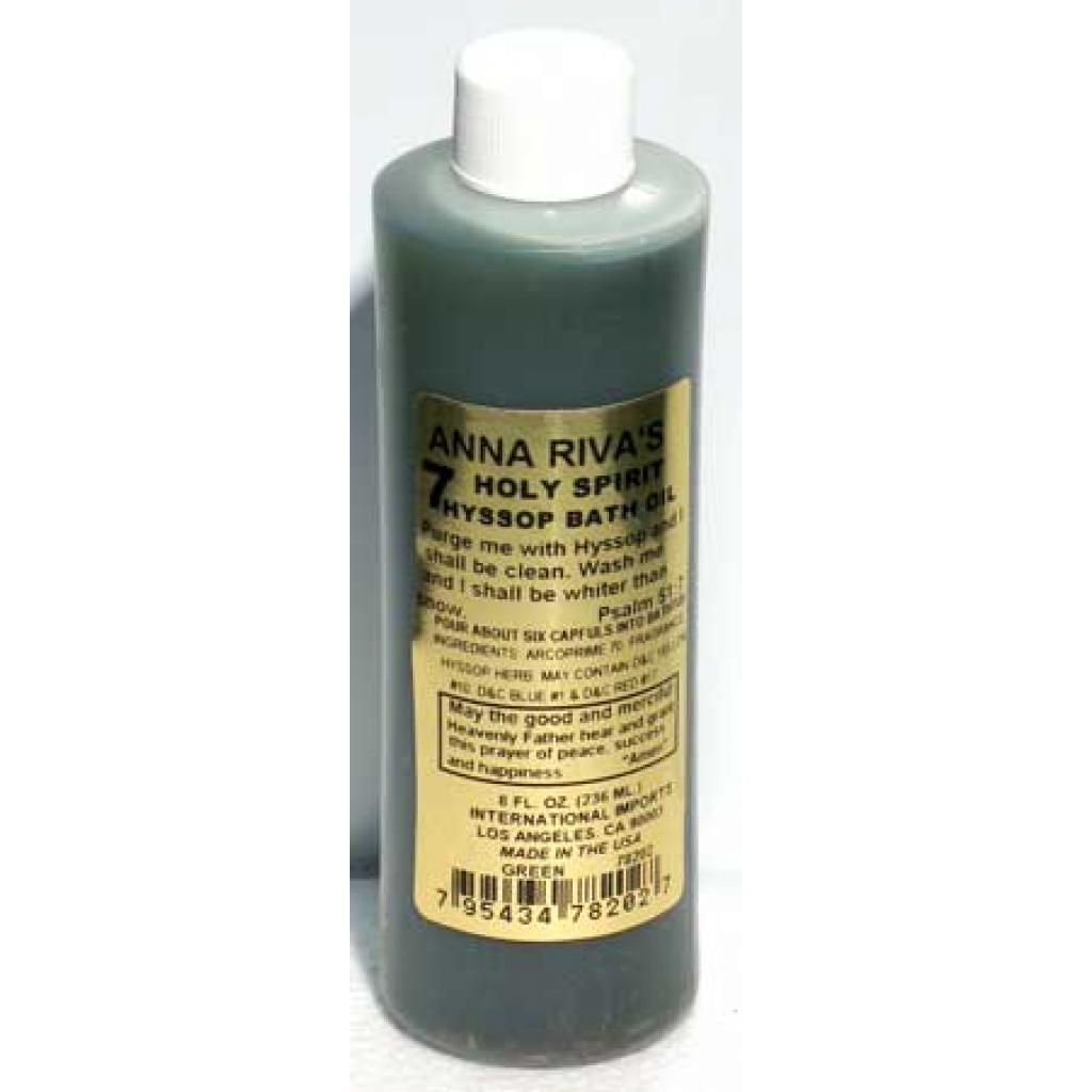 8oz 7 Holy Spirit Hyssop Bath Oil