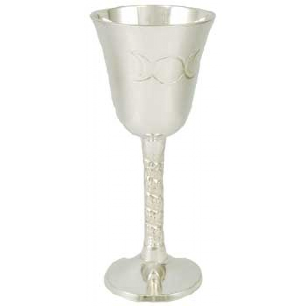 Engraved Triple Moon Chalice - A Symbol of the Goddess