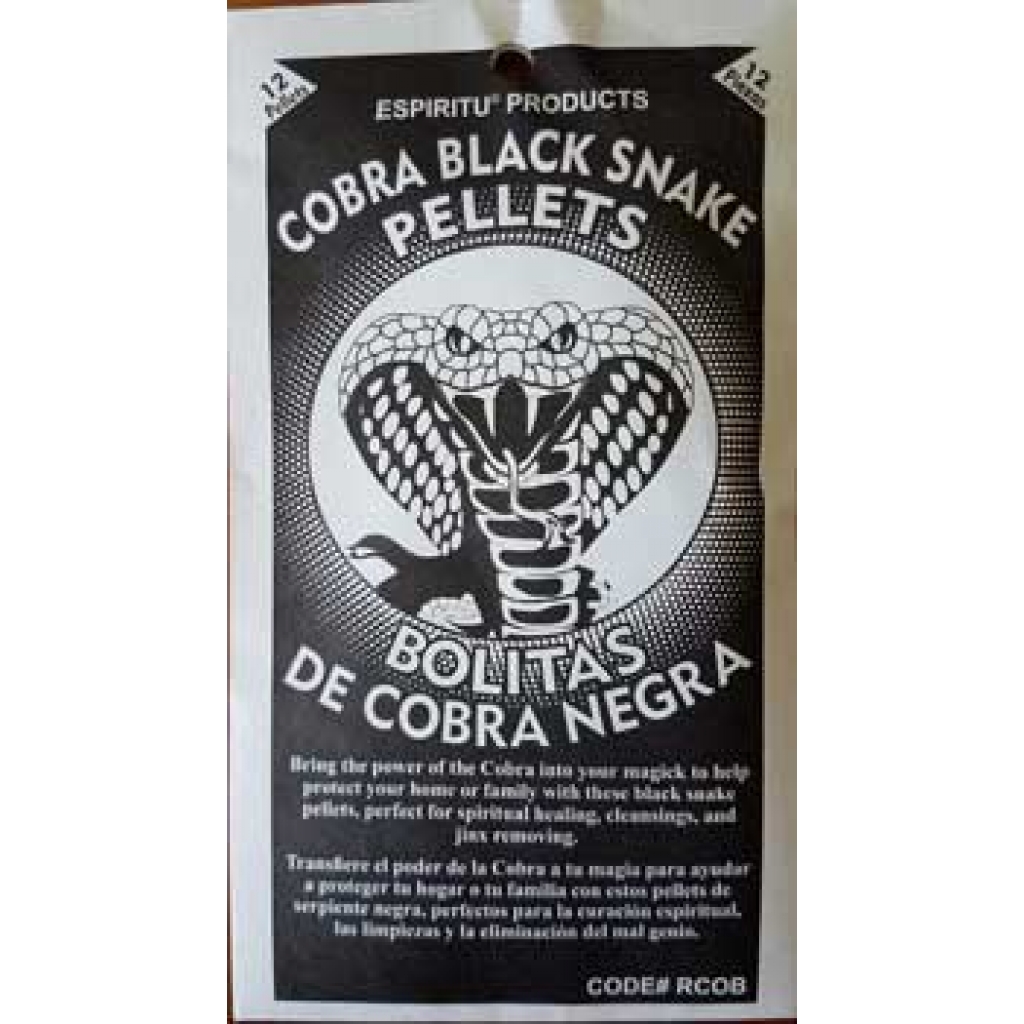 Cobra Black Snake Pellets for Magical Protection