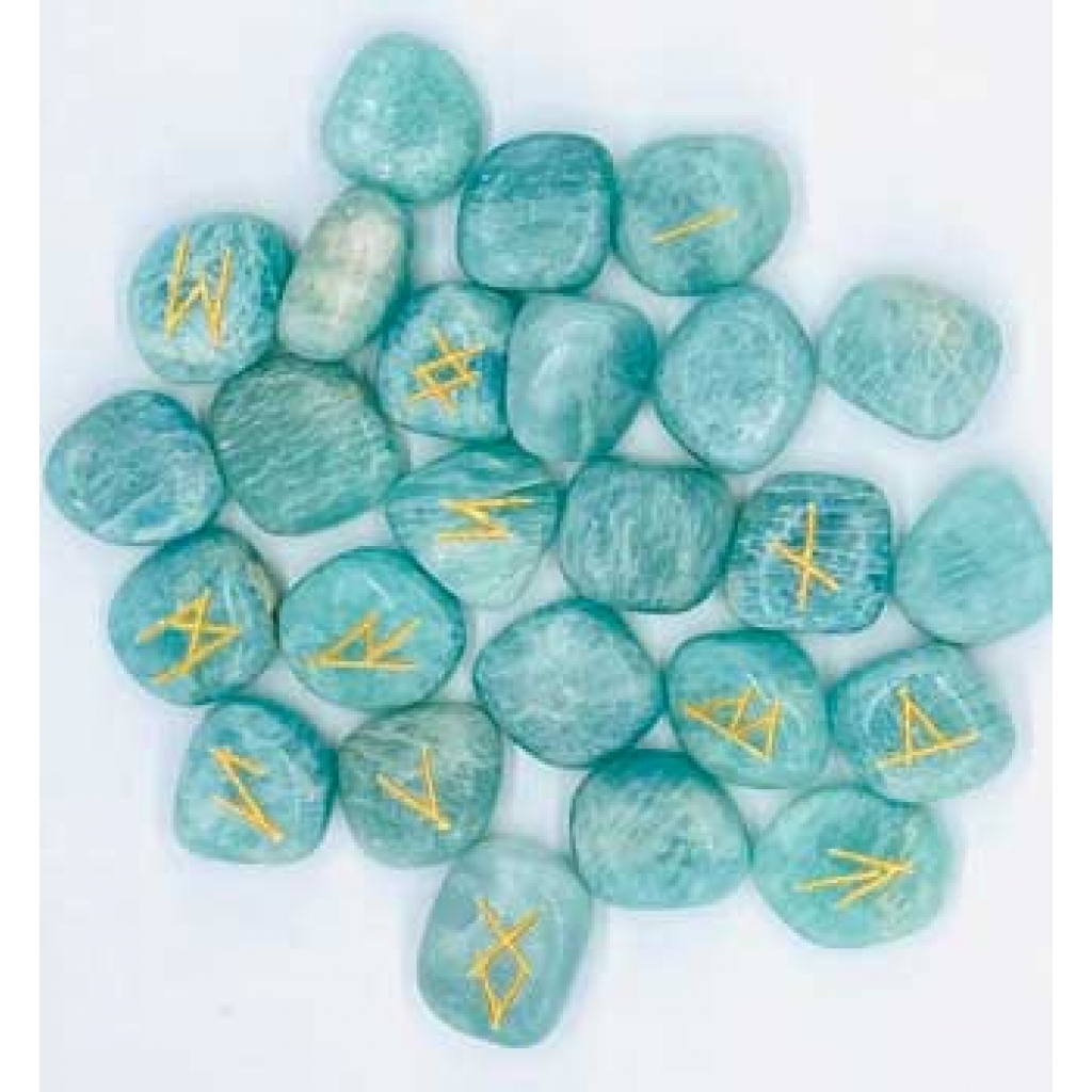 Amazonite Rune Set for Divination