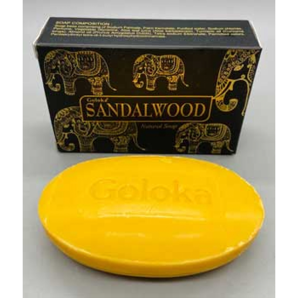 Goloka Sandalwood Soap: 75g Natural Aromatic Cleanser