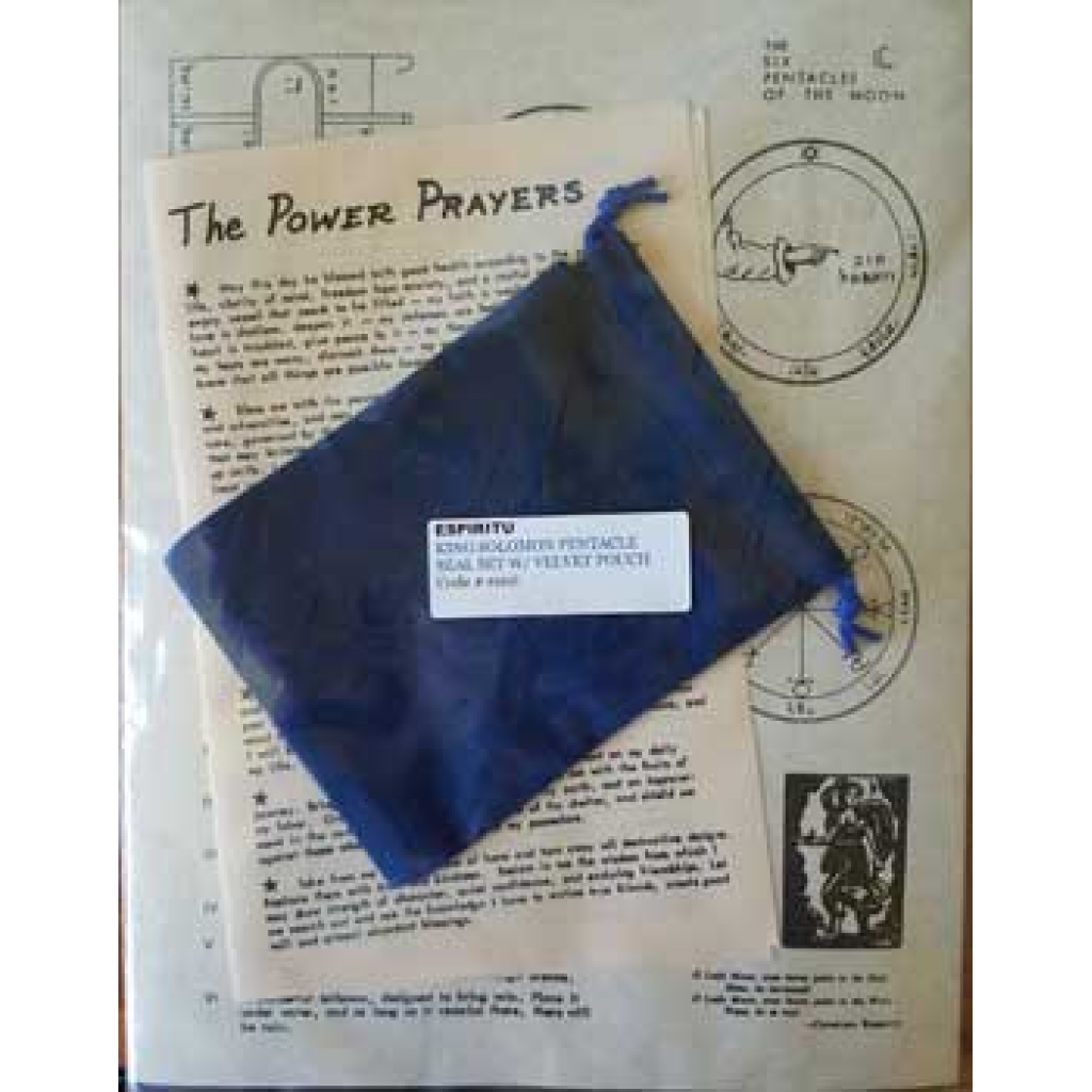 Seal of Solomon Pentacles Set with Instruction Pamphlet