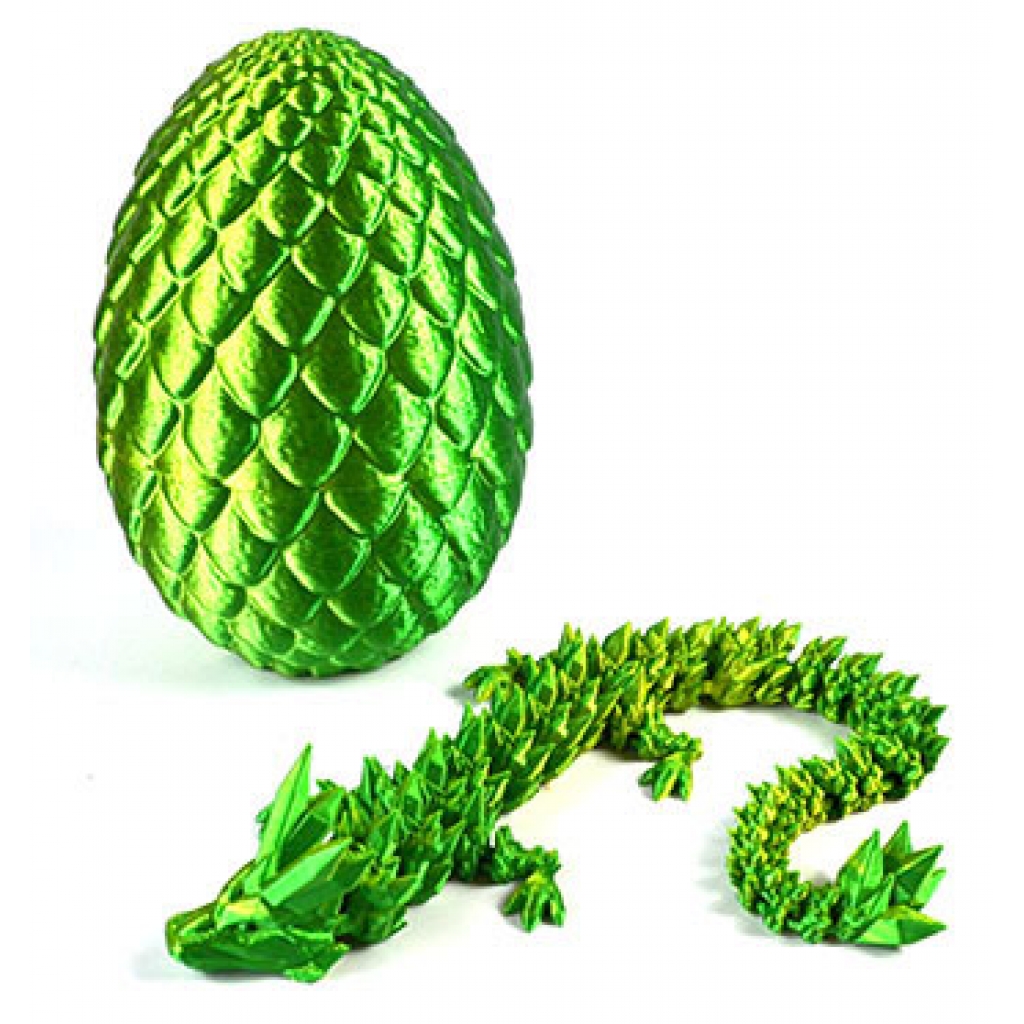 3D Printed Green Dragon Egg Collectible